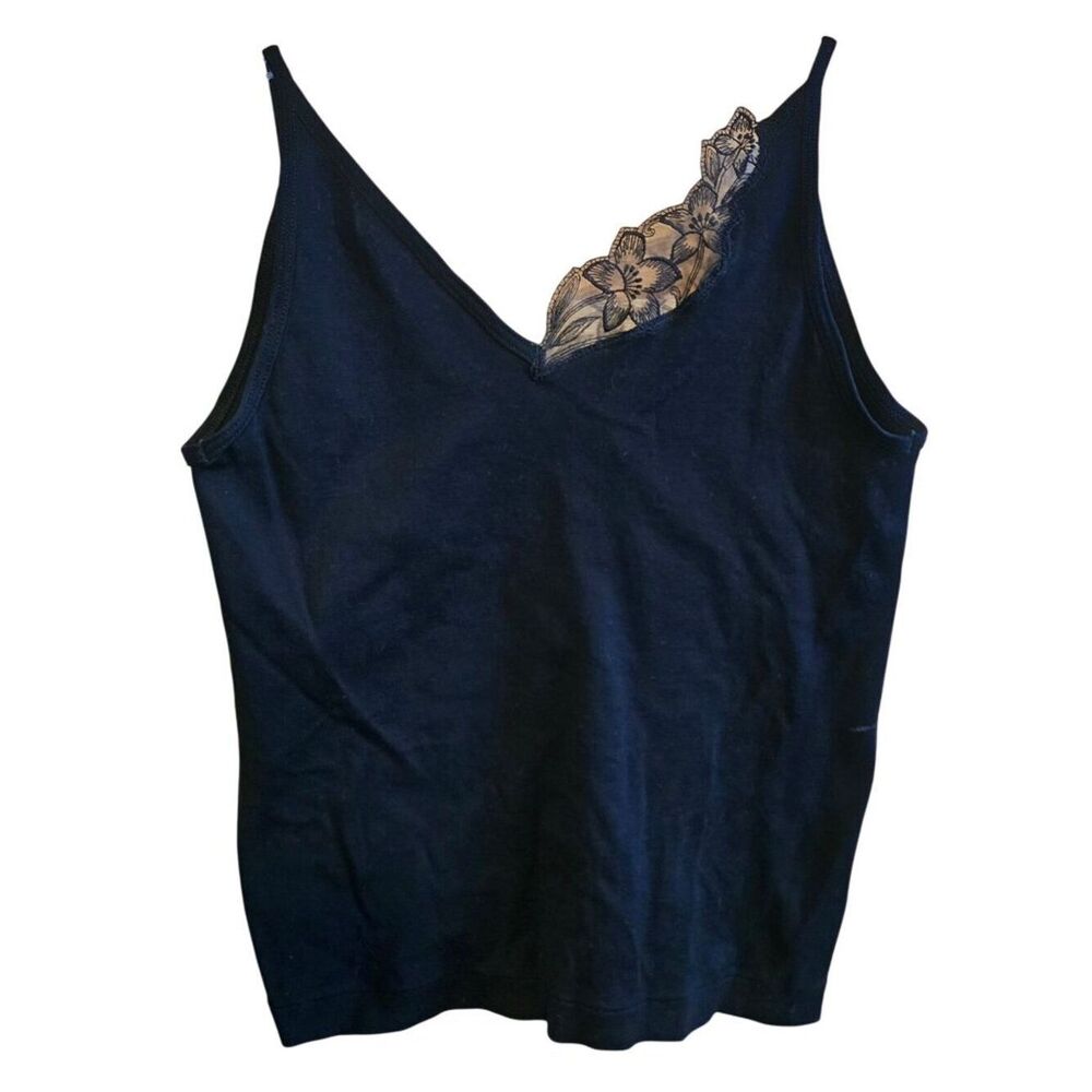 Lace-Trim Cotton Camisole With Floral Detail romance date night girls night boho